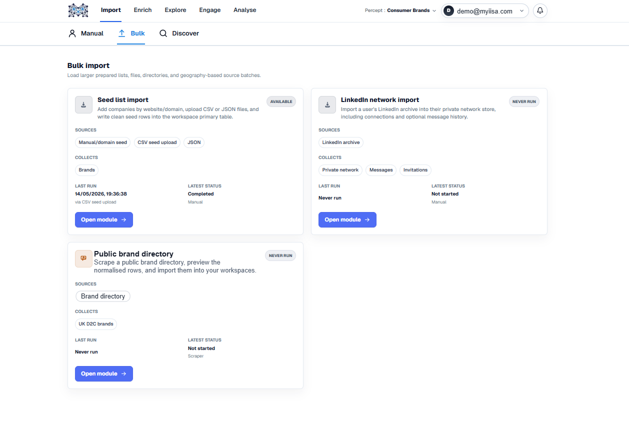 Bulk import sources
